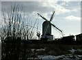 TM2564 : Saxstead mill from low on the green by John Goldsmith
