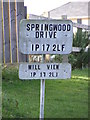 Springwood Drive sign