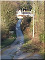 Lane into Cilcain from Pentre