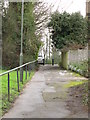 Footpath between Lawrence Street and The Ridgeway, NW7