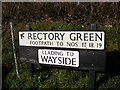 Rectory Green sign