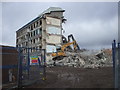 Demolition of a college, Colchester Ave, Cardiff