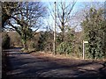 Sandstone Trail signpost on the Ridgeway