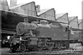 LMS-type Ivatt 2MT 2-6-2T at Bricklayers Arms Locomotive Depot, SR