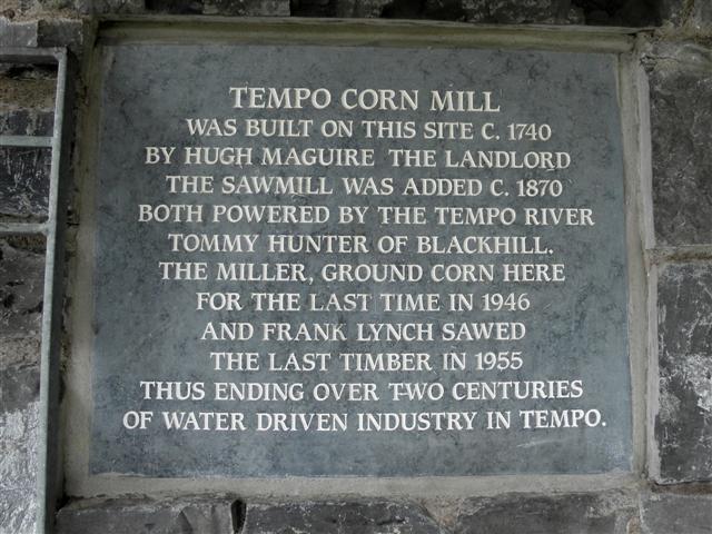 Plaque, Tempo Corn Mill