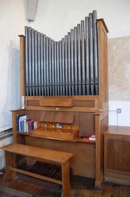Organ in St Mary's church, Brook