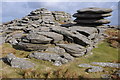 SX1480 : Rock outcrops, Rough Tor by Philip Halling