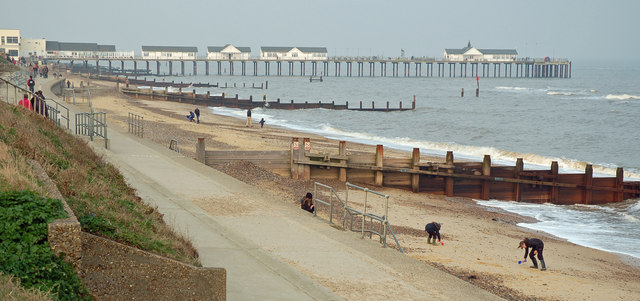 Southwold beach and pier