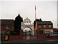 Entrance to Guru Nanak Darbar Sikh Temple