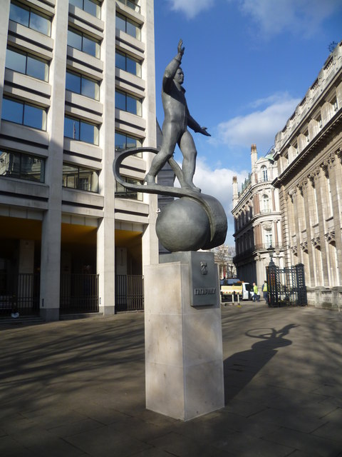Statue to Yuri Gagarin on the British Council Plaza