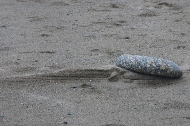 Stone on Norwick beach