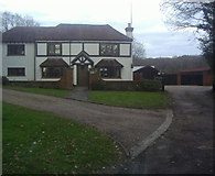 TQ0343 : Grist Hill farmhouse, Shamley Green by David Howard
