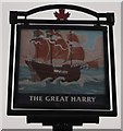 The Great Harry pub sign, Northumberland Heath 