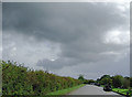 Storm clouds over the Middlewich Branch Canal, Cheshire