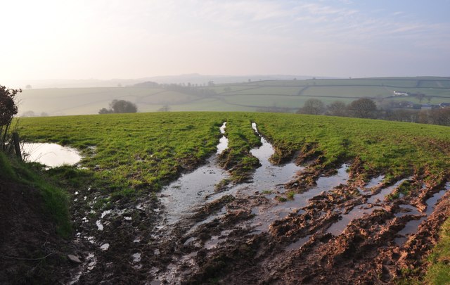 Mid Devon : Muddy Track & Countryside