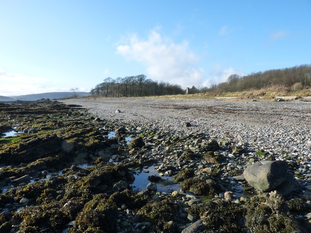 Shingle shore near Toward Castle
