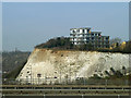 TQ5873 : Flats overlooking Bluewater by Robin Webster