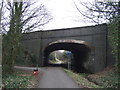 Bridge over cycle path