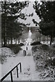 Steps down to Willen Park from the Peace Pagoda