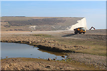 TV5197 : Rebuilding Cuckmere Haven Beach by Oast House Archive