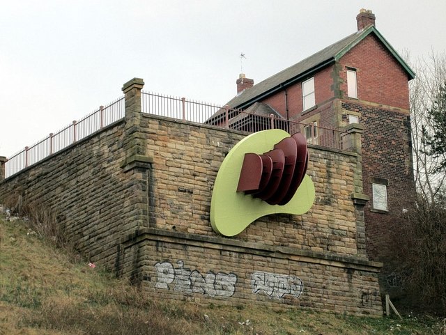 'Once Upon a Time' by Richard Deacon, Gateshead Riverside Park