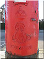 Edward VII postbox, Denzil Road / Brenthurst Road, NW10 - royal cipher