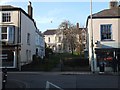 Houses set back from Broad Street