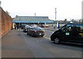 Taxis outside Port Talbot Bus Station