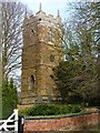 SK6821 : The tower of St. John's Church, Grimston by Richard Green