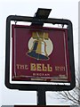 Sign at the "Bell Inn"