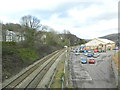 Railway line, seen from Gelliwastad Grove, Pontypridd