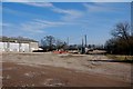 Gravel Pit weighbridge and workshops near Coneybury Farm