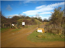 ST4716 : Quarry entrance on Ham Hill by Rod Allday