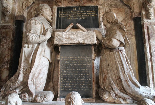 Memorial to Francis Williamson, St Mary Magdalene church