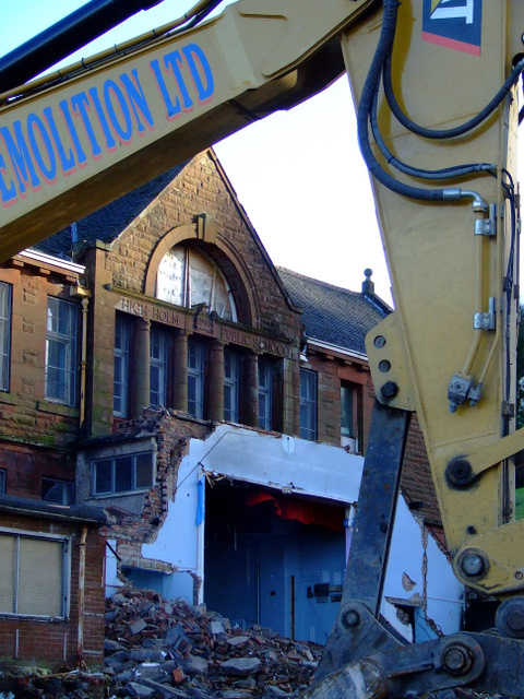 Highholm School demolition