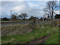 A pedestrian level crossing near the former beet processing plant