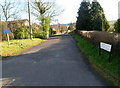 Northern end of Church Lane, Llansoy