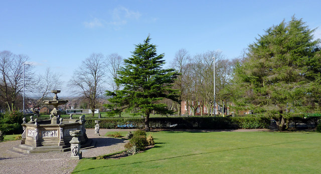 Landscaped grounds of the Royal Wolverhampton School
