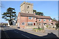 Houses and church in Eckington