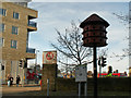 SE0925 : Dovecote outside Halifax Bus Station by Phil Champion