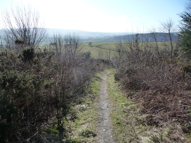 Path up the Whimble from Knowle Hill and... © Jeremy Bolwell cc-by-sa/2 ...