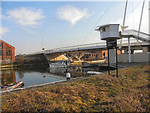 SO8217 : Gloucester Docks, High Orchard Bridge by David Dixon