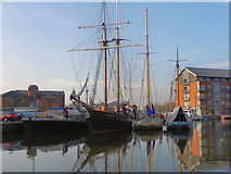 SO8218 : Gloucester Docks by David Dixon