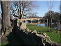 Abbey Park, with bridge over River Soar, Leicester