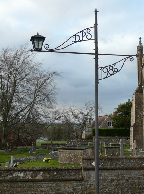 Lamp post, Edington Priory Church