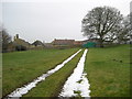 Snowy Tracks at Lower Farm