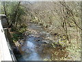 Sirhowy flows away from Pont Islwyn north of Ynysddu