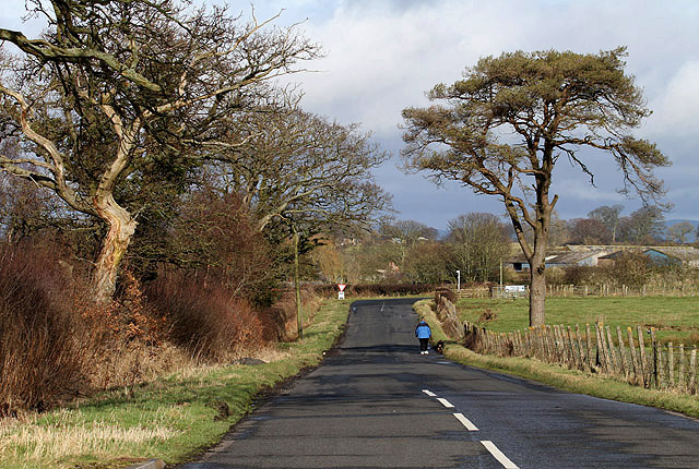 A minor road near Carlisle Airport