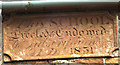 NY6220 : Stone inscription, old school, King's Meaburn by Karl and Ali