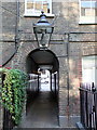 TQ2980 : Gas lamp in Pickering Place, London by PAUL FARMER
